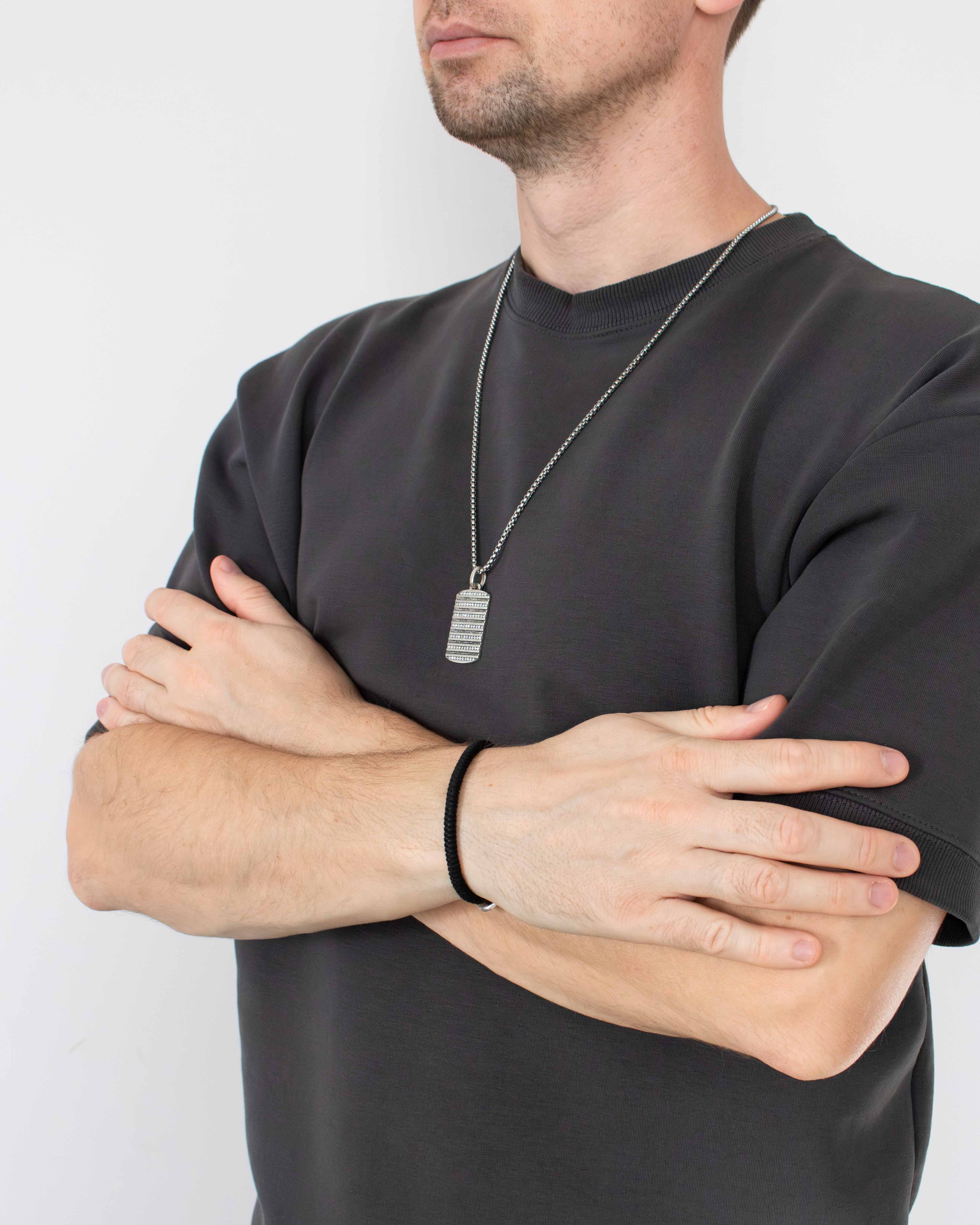 Air Element Silver Necklace with Stones Alchemy Theme