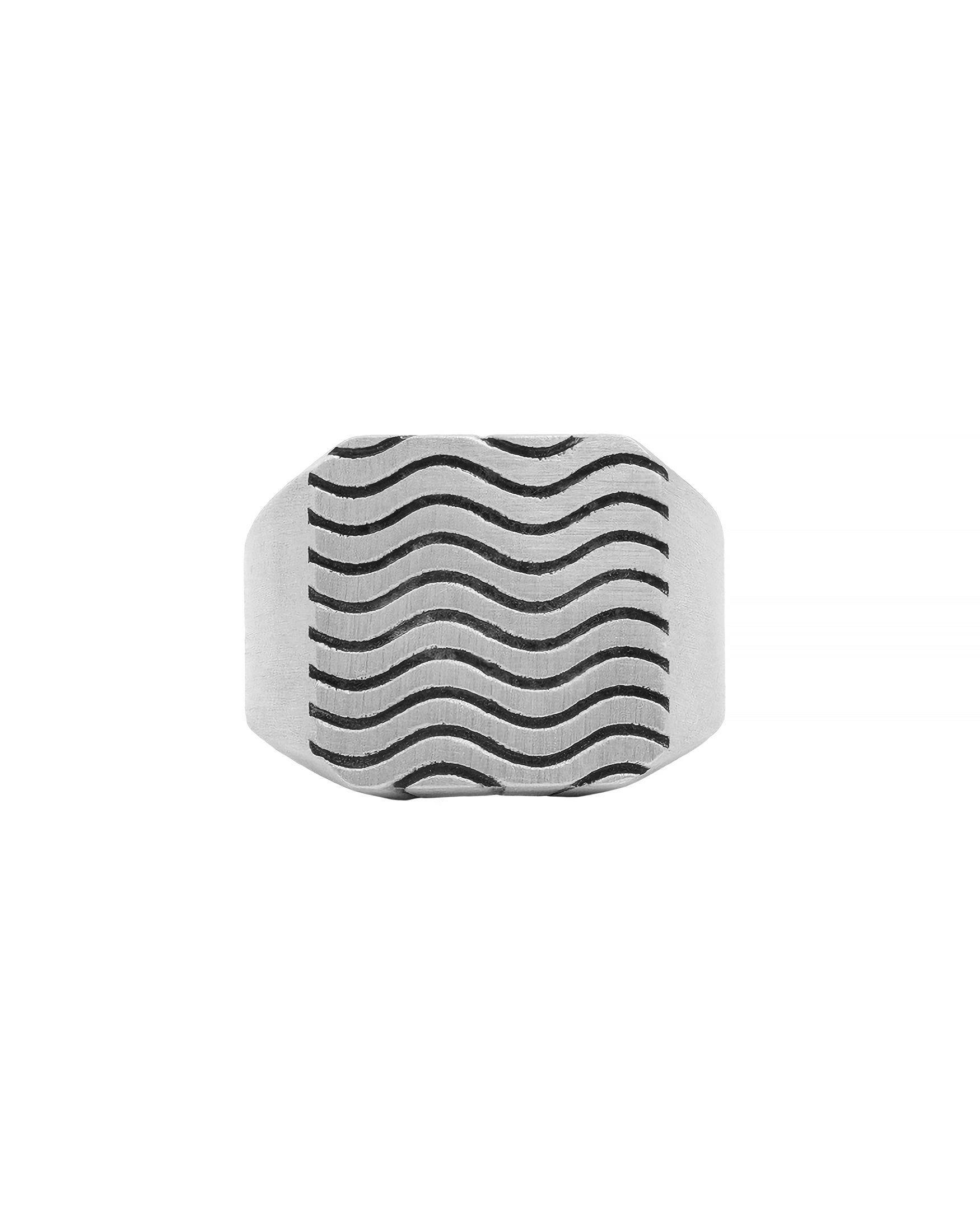 Element of Water Signet Ring Silver Alchemy inspired