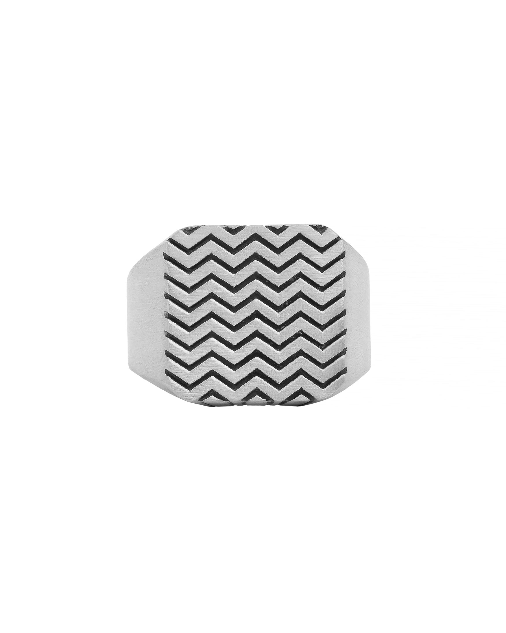 Element of Earth Signet Ring Silver Alchemy themed