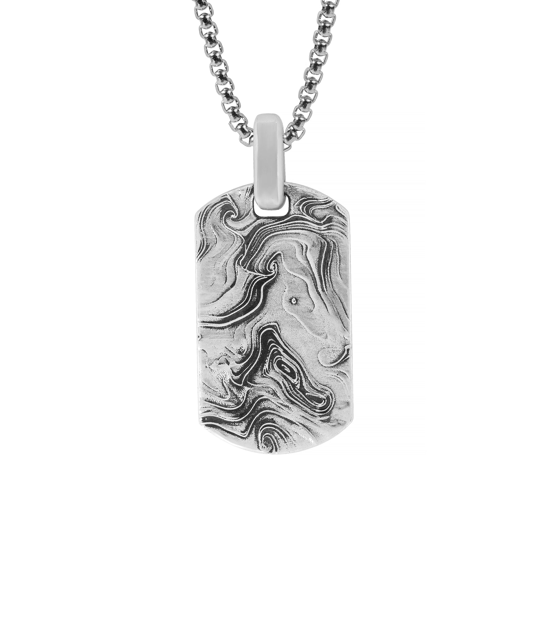 Unique Modern Designer Pendant for Men in Silver 925
