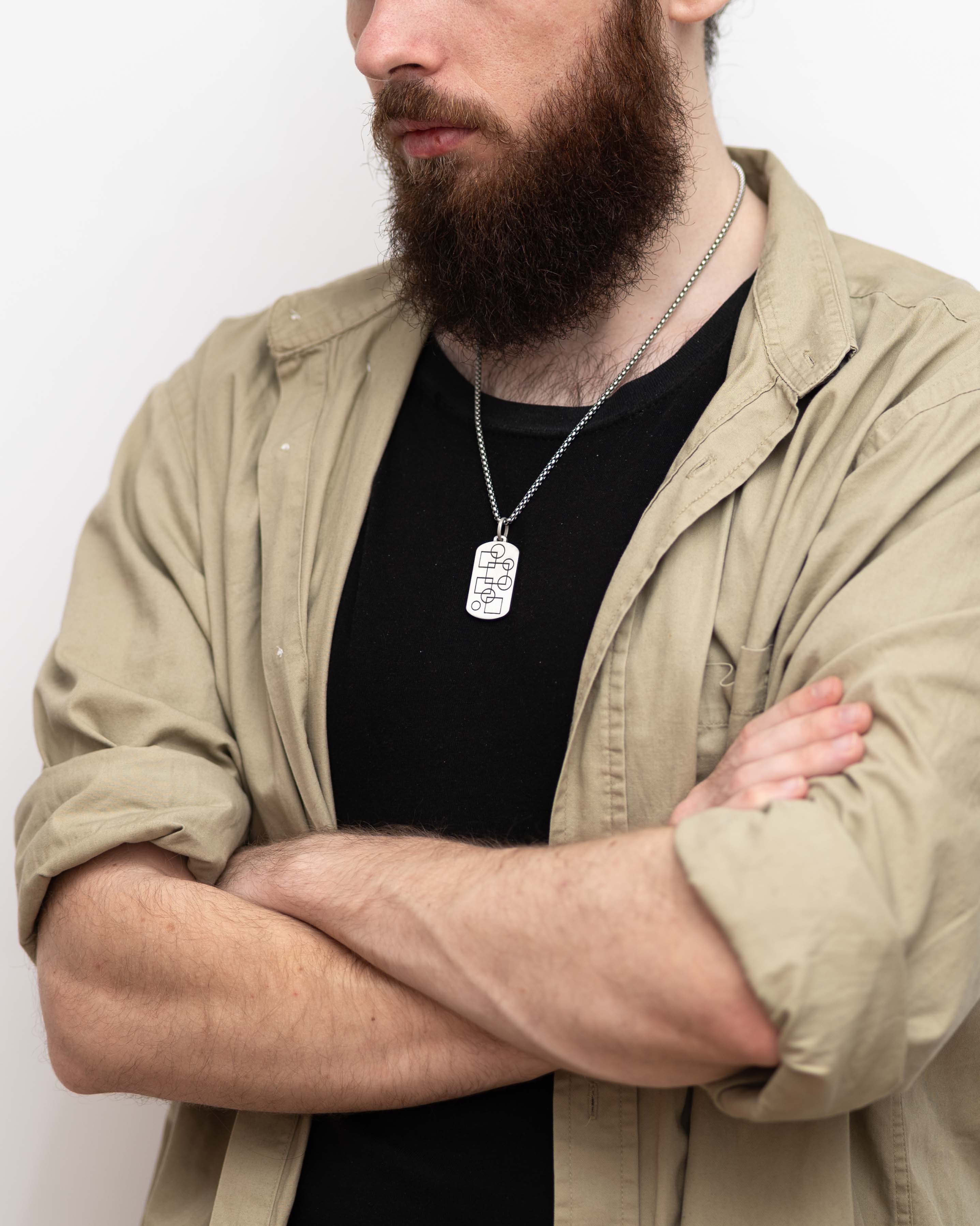 Geometry Pendant Necklace for Men – Gift for Thinkers