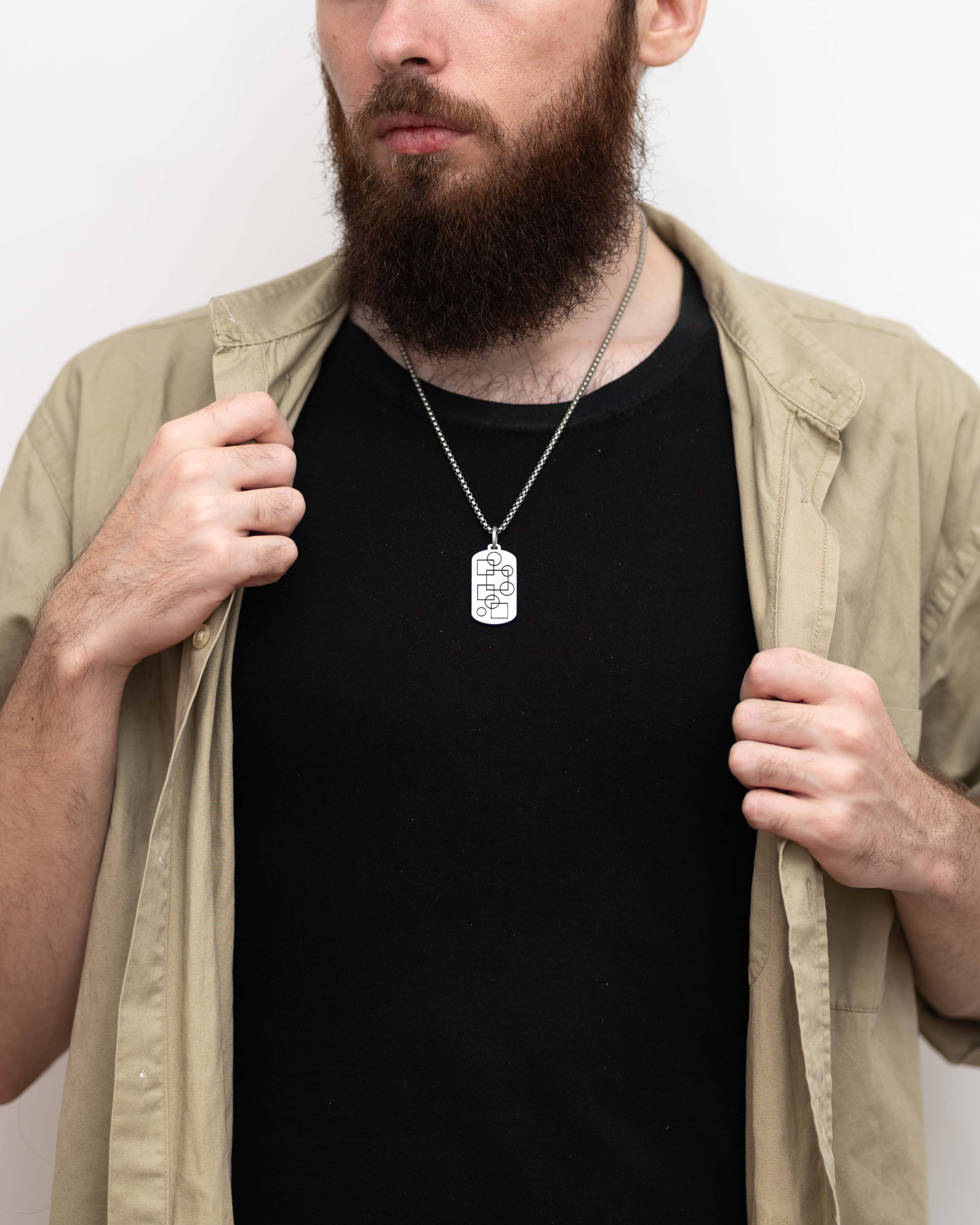 Geometry Pendant Necklace for Men – Gift for Thinkers