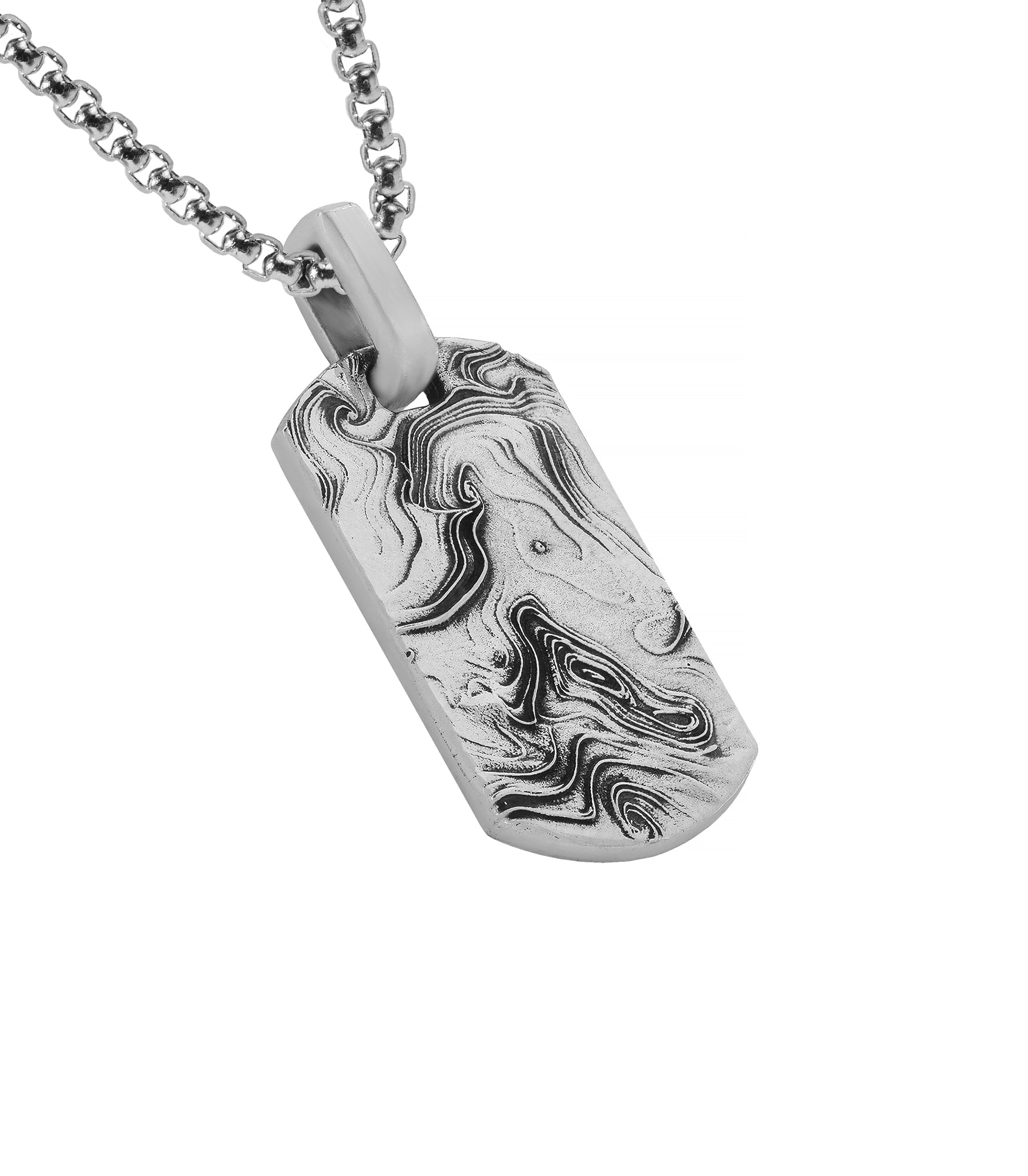 Unique Modern Designer Pendant for Men in Silver 925