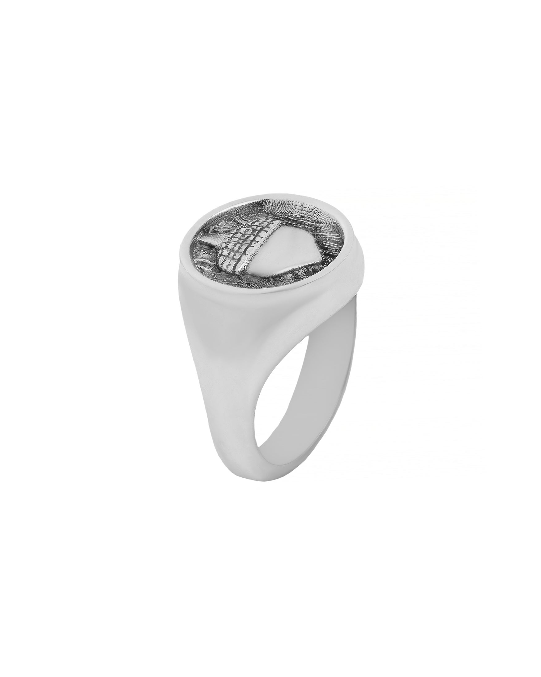 Acorn Signet Ring Sterling Silver Oak Tree themed