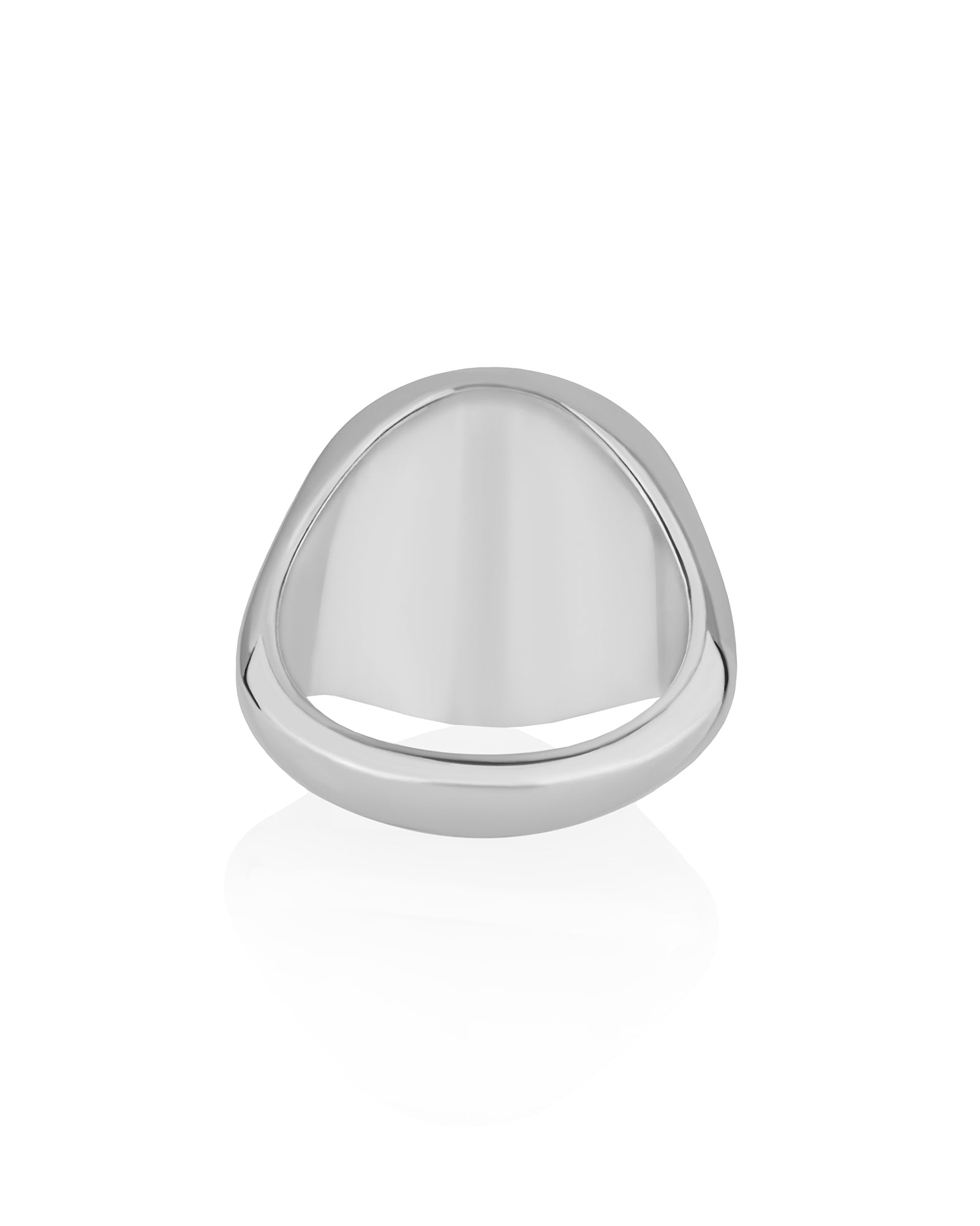 Motivational Signet Ring Star and Message Solid Silver