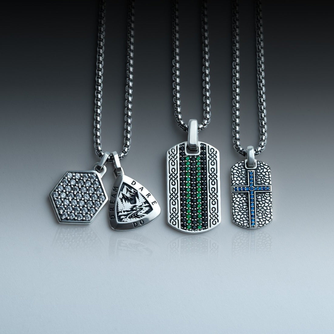 Check out the collection of all pendant necklaces for men