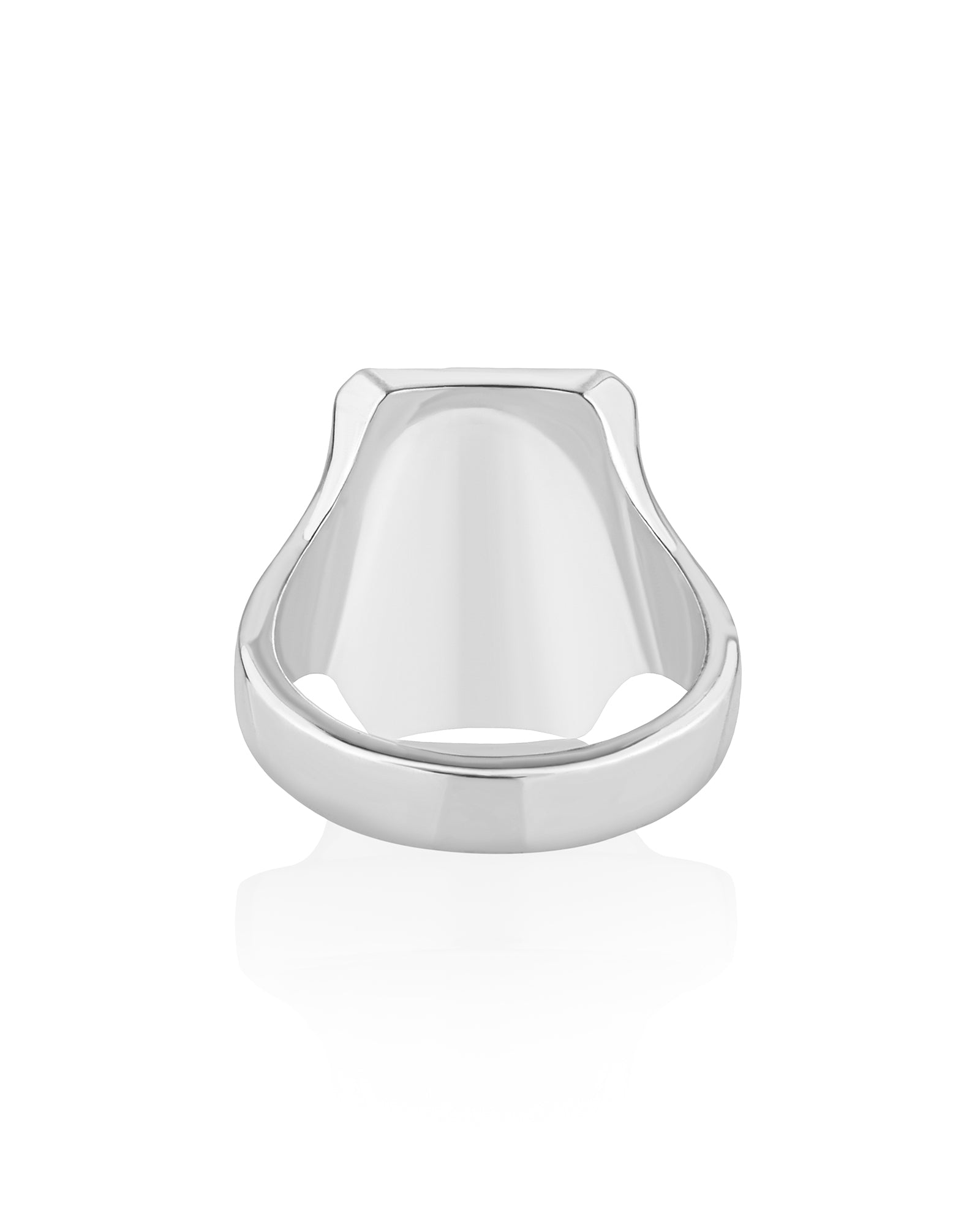 Silver Signet Ring Mountain Road & Forest Northern Style